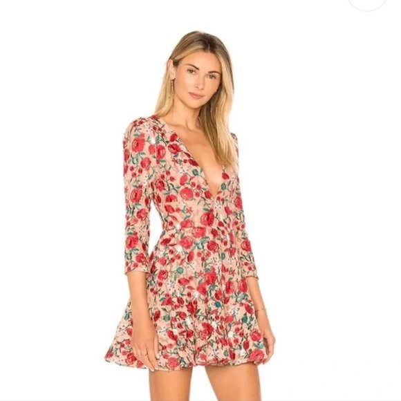 Lovers and Friends VIRA DRESS floral XXS - Picture 3 of 11